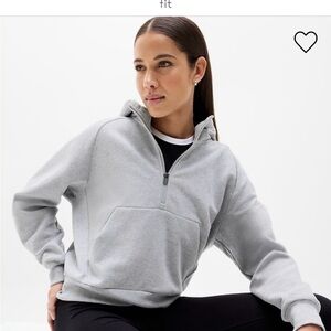 Gray Women's Half-Zip Athletha sweatshirt